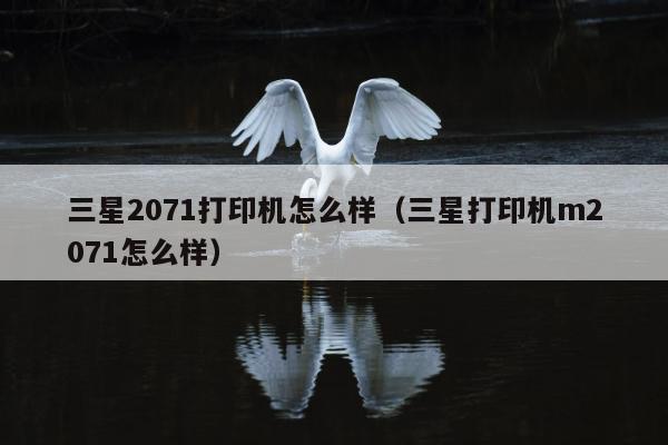 三星2071打印机怎么样（三星打印机m2071怎么样）