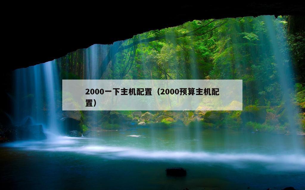 2000一下主机配置（2000预算主机配置）