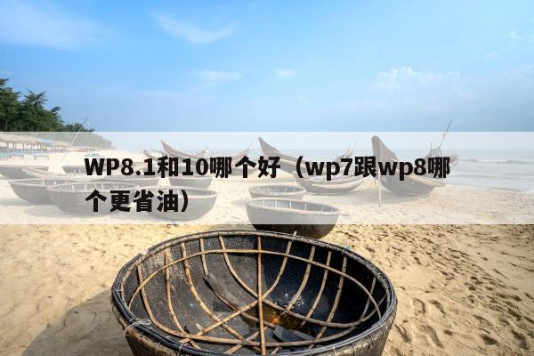 WP8.1和10哪个好（wp7跟wp8哪个更省油）