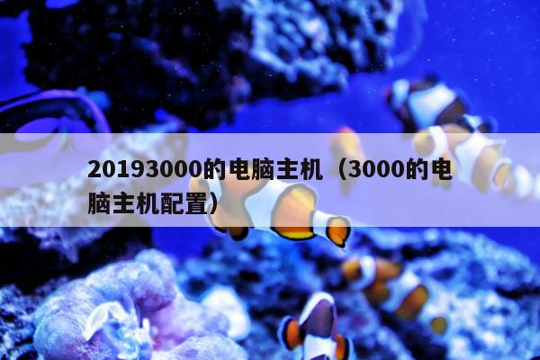 20193000的电脑主机（3000的电脑主机配置）