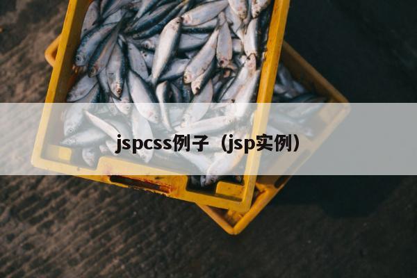 jspcss例子（jsp实例）