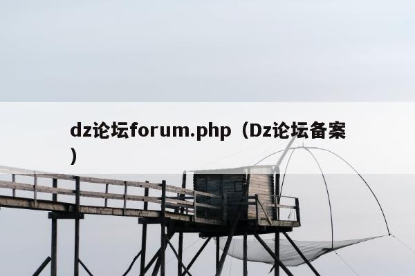 dz论坛forum.php（Dz论坛备案）