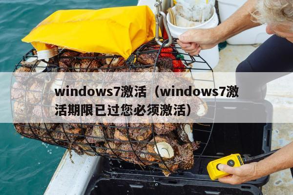 windows7激活（windows7激活期限已过您必须激活）