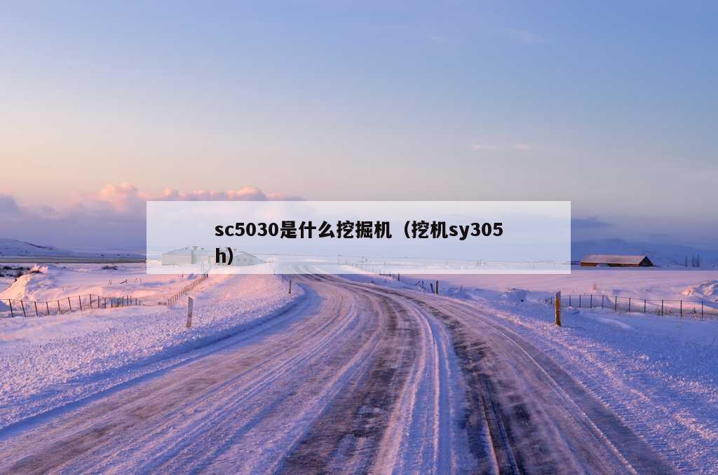 sc5030是什么挖掘机（挖机sy305h）