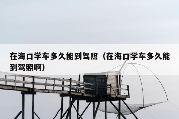 在海口学车多久能到驾照（在海口学车多久能到驾照啊）