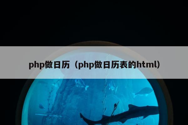 php做日历（php做日历表的html）