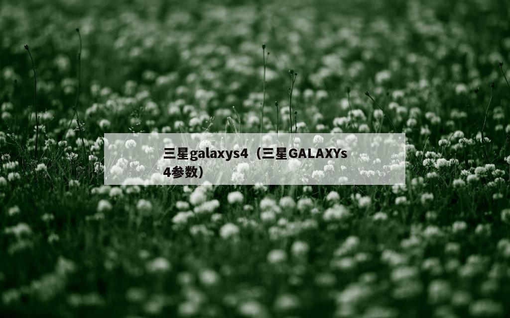 三星galaxys4（三星GALAXYs4参数）