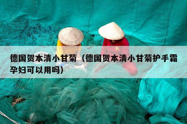 德国贺本清小甘菊（德国贺本清小甘菊护手霜孕妇可以用吗）