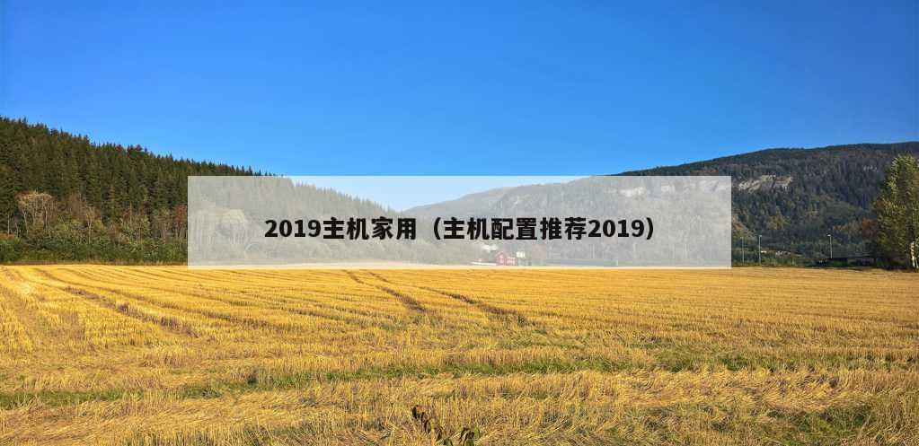 2019主机家用（主机配置推荐2019）