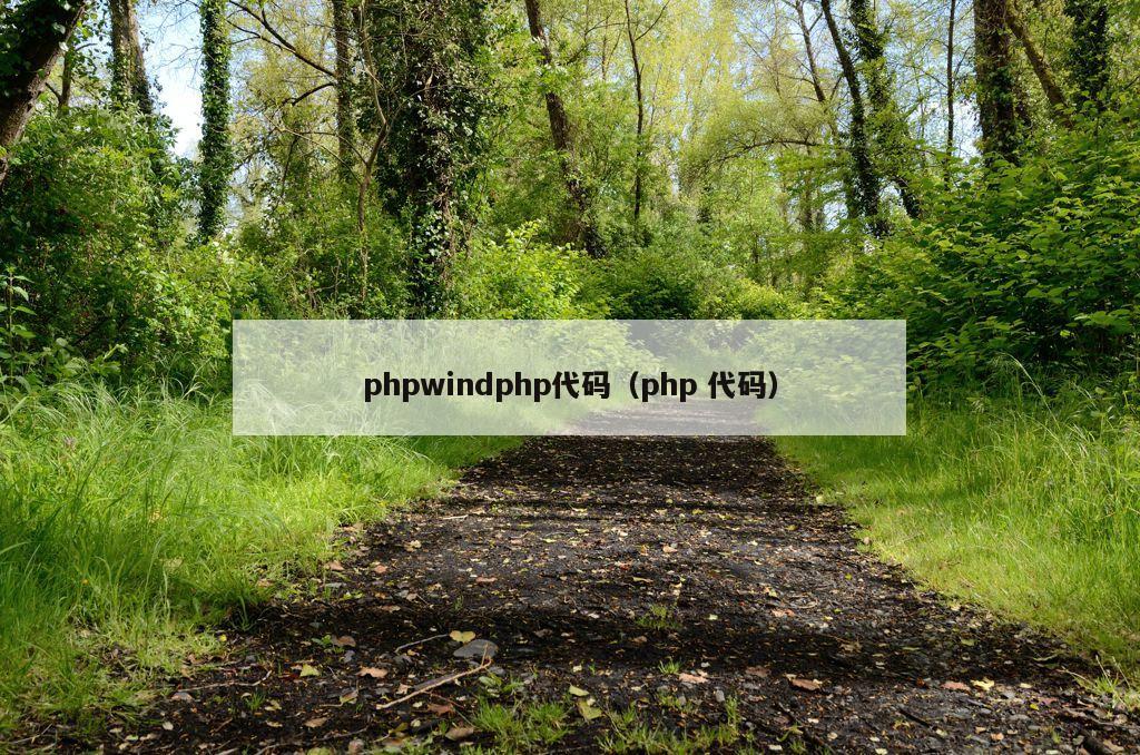 phpwindphp代码（php 代码）