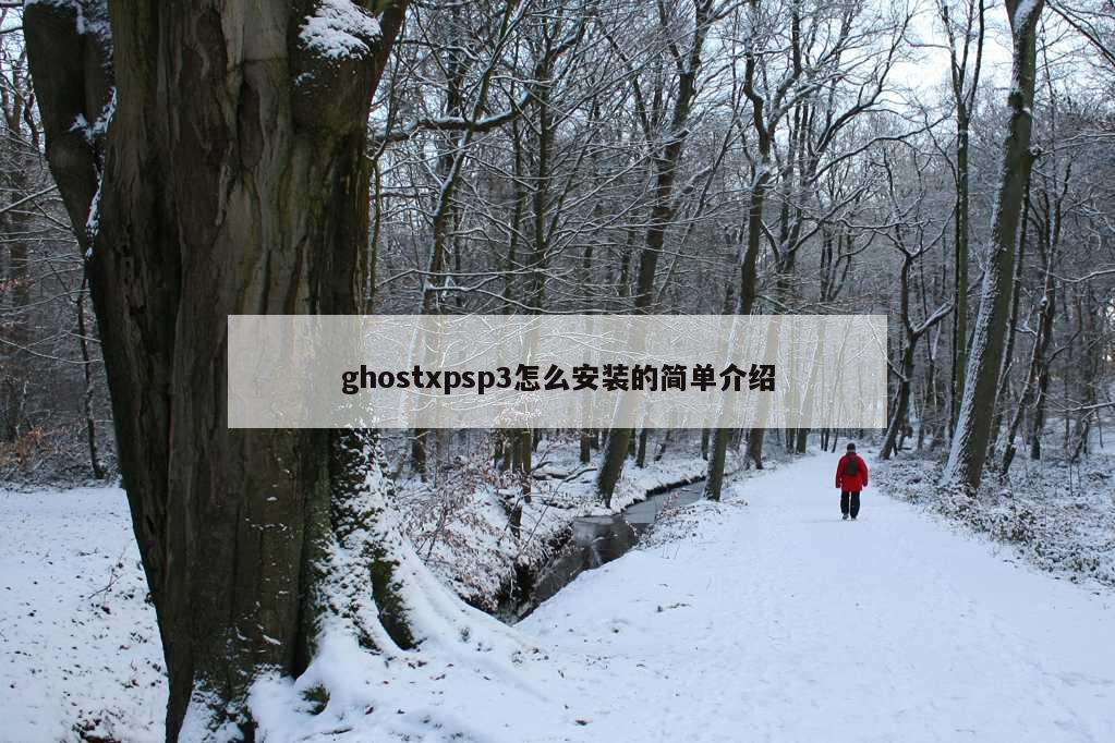 ghostxpsp3怎么安装的简单介绍