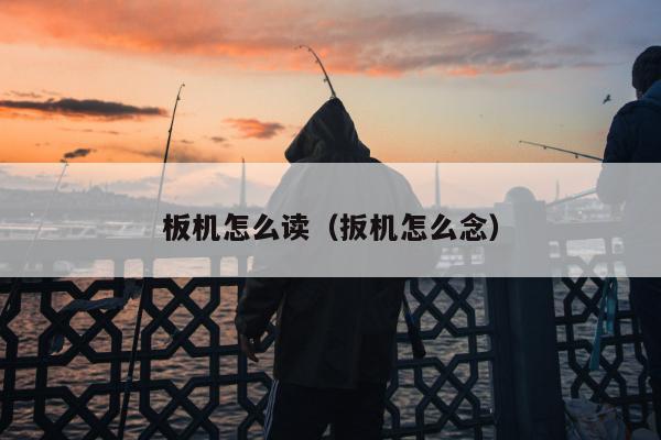 板机怎么读（扳机怎么念）