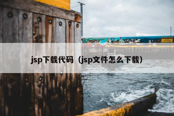 jsp下载代码（jsp文件怎么下载）