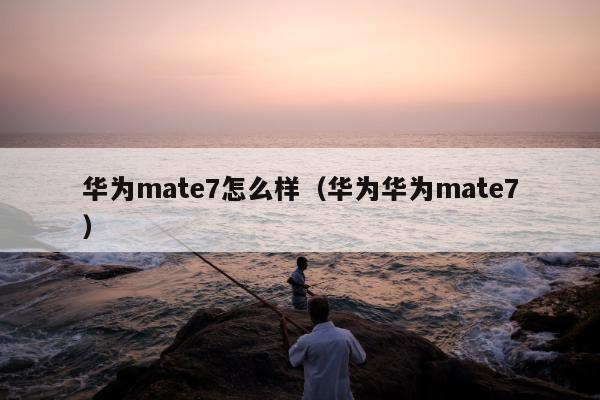 华为mate7怎么样（华为华为mate7）