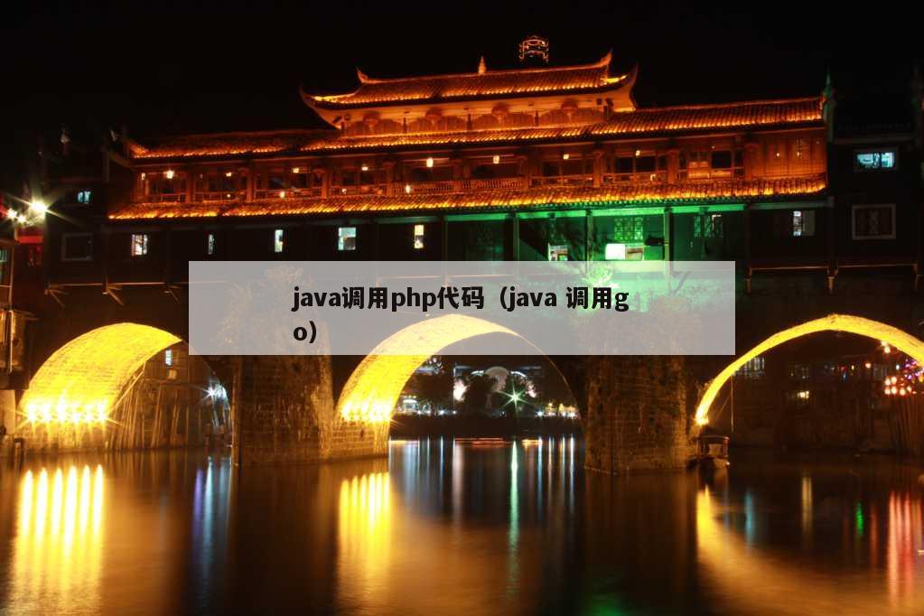 java调用php代码（java 调用go）