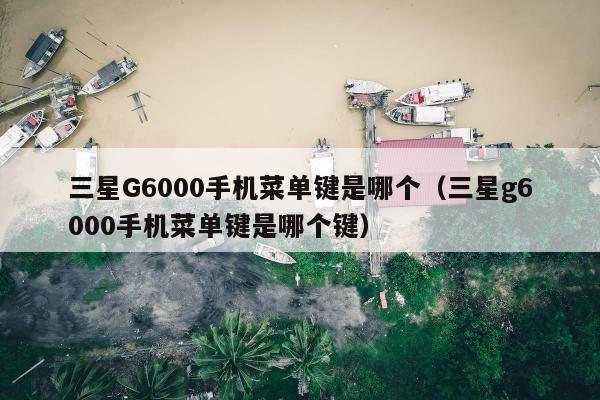 三星G6000手机菜单键是哪个（三星g6000手机菜单键是哪个键）