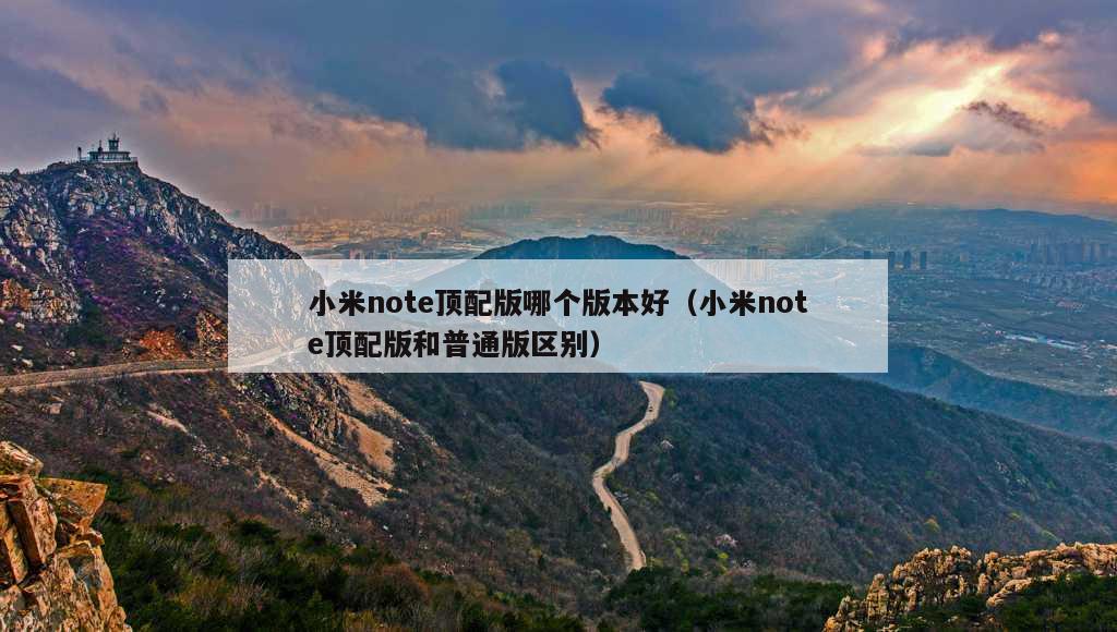 小米note顶配版哪个版本好（小米note顶配版和普通版区别）