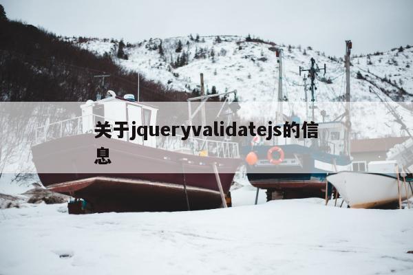 关于jqueryvalidatejs的信息