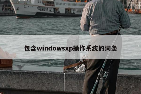 包含windowsxp操作系统的词条