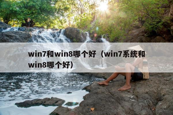 win7和win8哪个好（win7系统和win8哪个好）