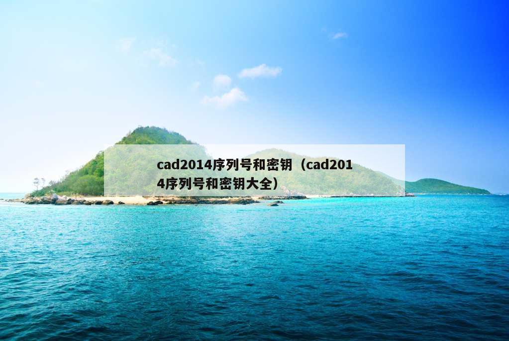 cad2014序列号和密钥（cad2014序列号和密钥大全）