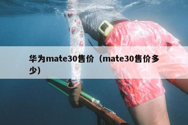 华为mate30售价（mate30售价多少）