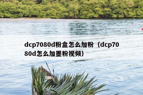 dcp7080d粉盒怎么加粉（dcp7080d怎么加墨粉视频）