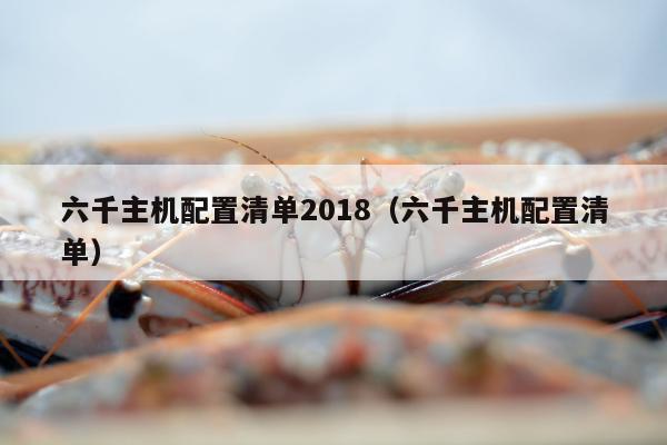 六千主机配置清单2018（六千主机配置清单）