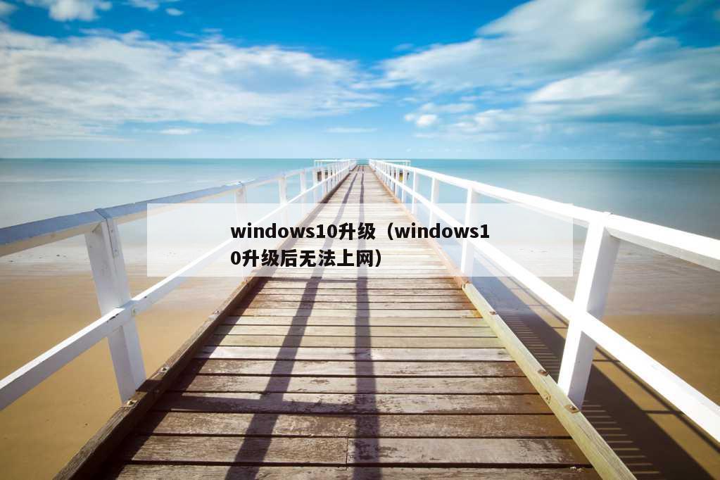 windows10升级（windows10升级后无法上网）