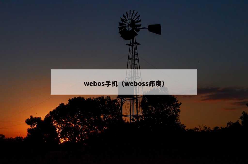 webos手机（weboss纬度）