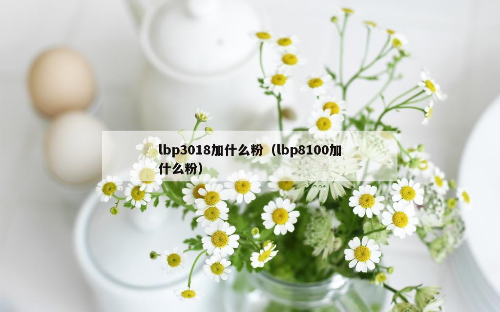 lbp3018加什么粉（lbp8100加什么粉）