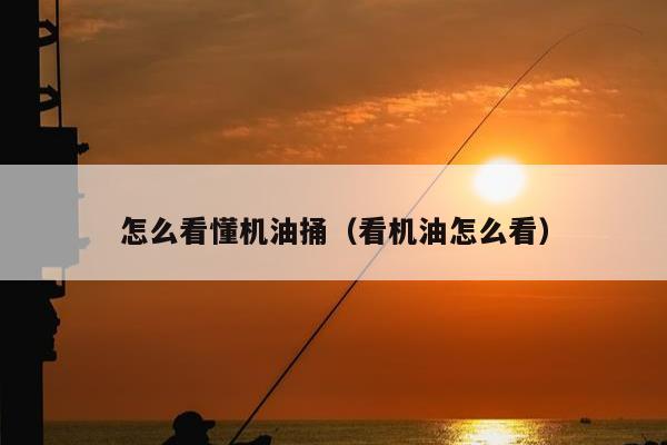 怎么看懂机油捅（看机油怎么看）