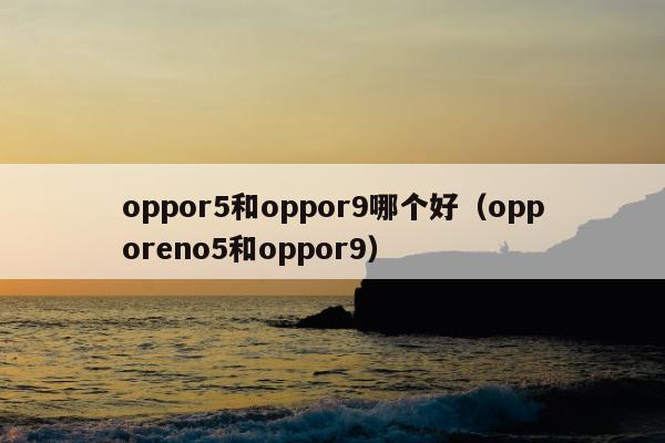 oppor5和oppor9哪个好（opporeno5和oppor9）