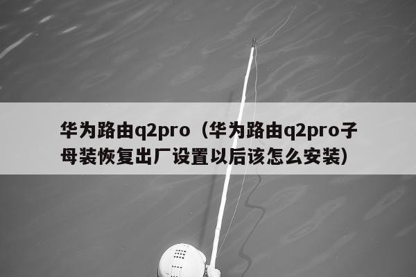 华为路由q2pro（华为路由q2pro子母装恢复出厂设置以后该怎么安装）