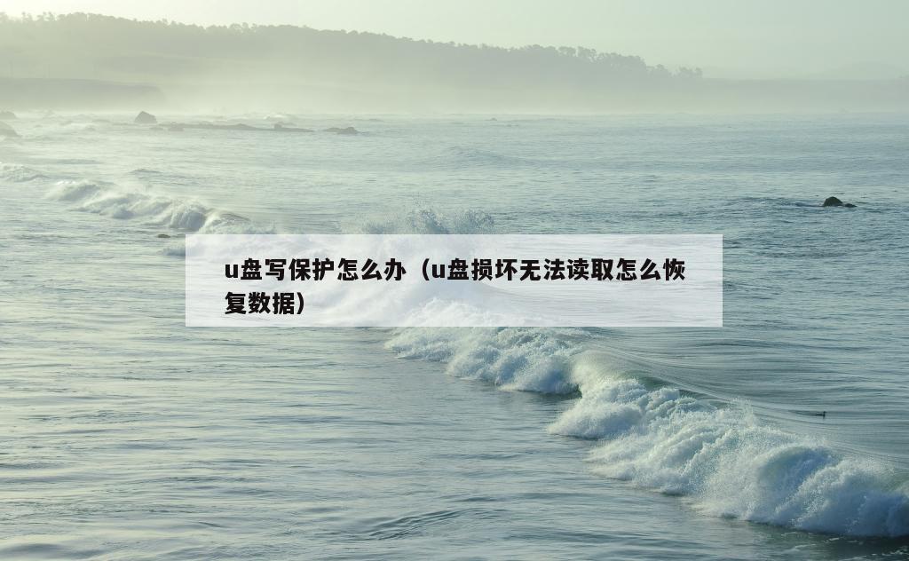 u盘写保护怎么办（u盘损坏无法读取怎么恢复数据）