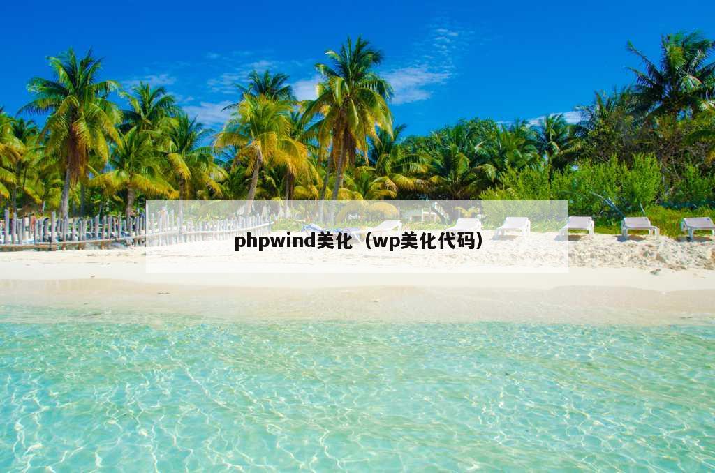 phpwind美化（wp美化代码）