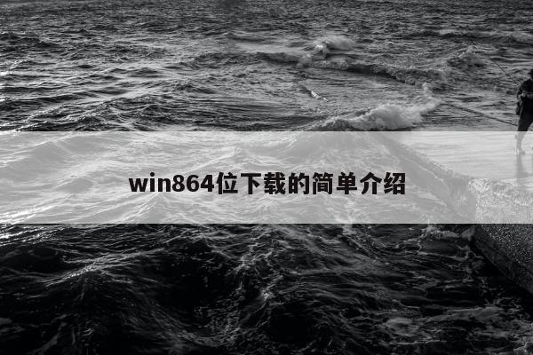 win864位下载的简单介绍