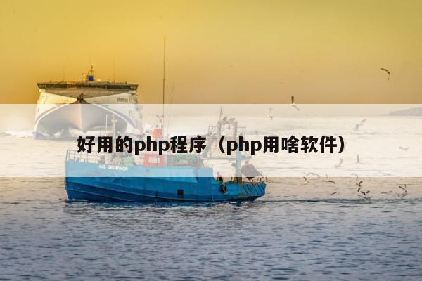 好用的php程序（php用啥软件）