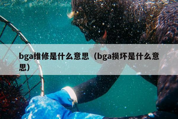 bga维修是什么意思（bga损坏是什么意思）