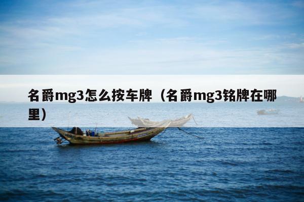 名爵mg3怎么按车牌（名爵mg3铭牌在哪里）