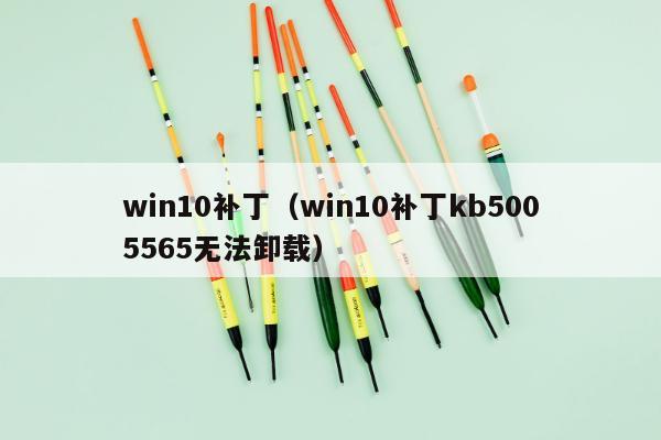 win10补丁（win10补丁kb5005565无法卸载）