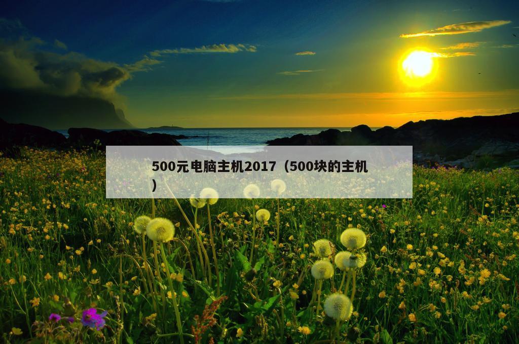 500元电脑主机2017（500块的主机）