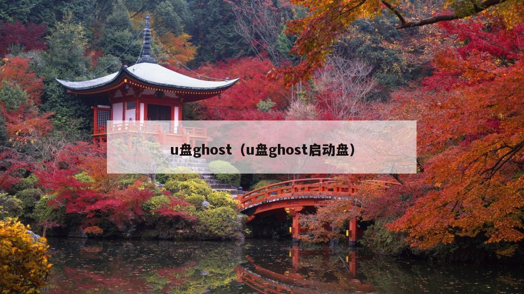 u盘ghost（u盘ghost启动盘）