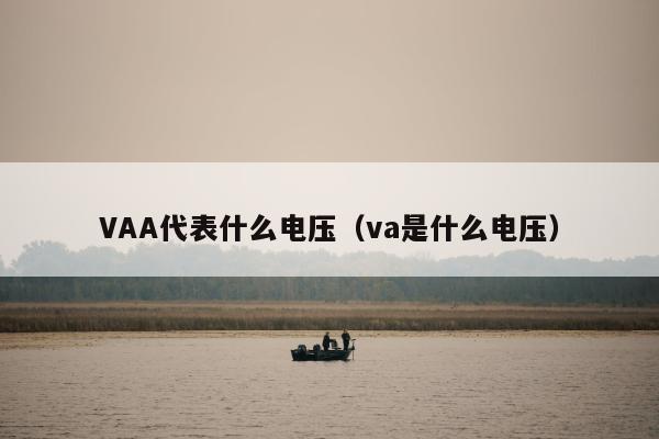 VAA代表什么电压（va是什么电压）