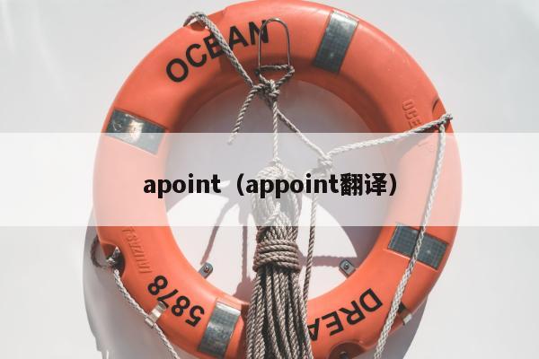 apoint（appoint翻译）