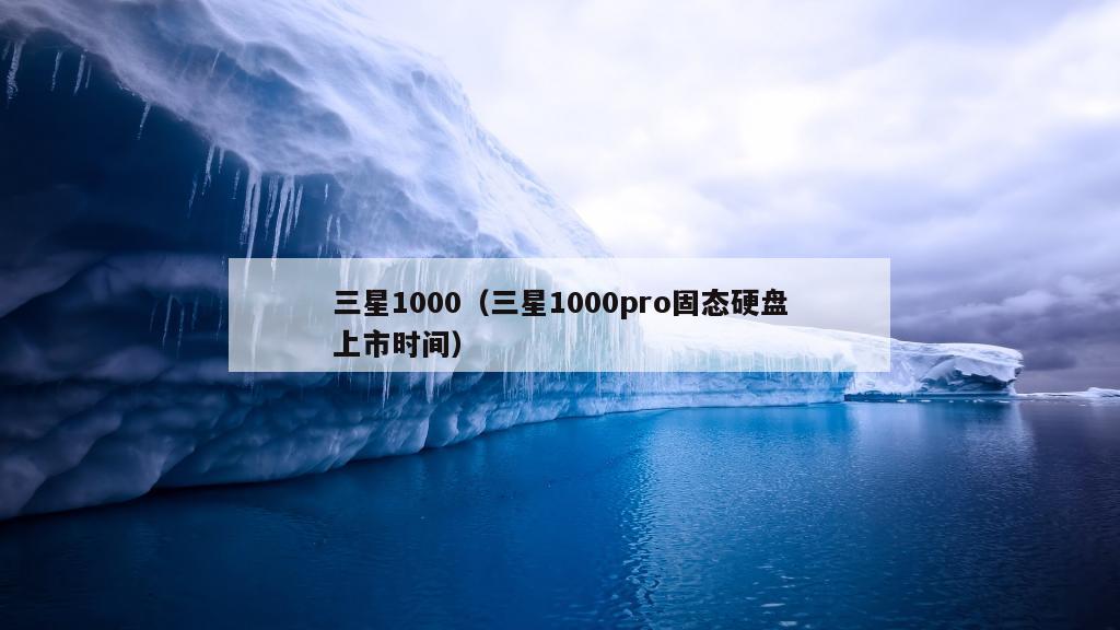 三星1000（三星1000pro固态硬盘上市时间）