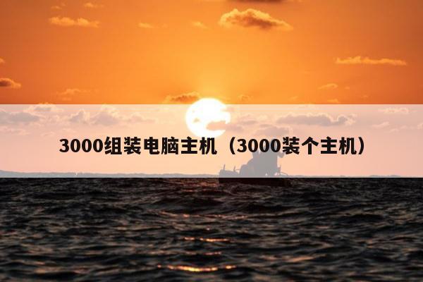 3000组装电脑主机（3000装个主机）