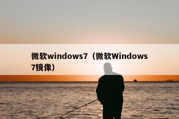 微软windows7（微软Windows7镜像）