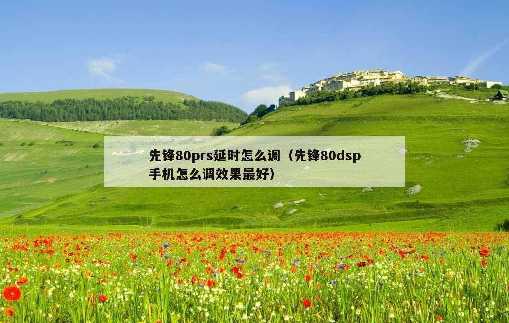 先锋80prs延时怎么调（先锋80dsp手机怎么调效果最好）