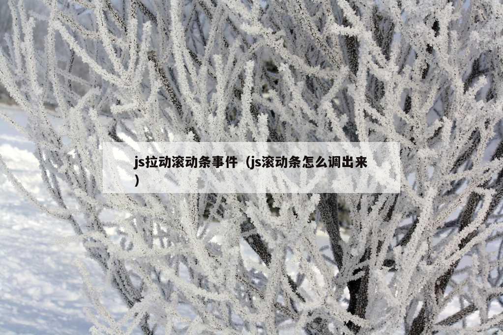 js拉动滚动条事件（js滚动条怎么调出来）